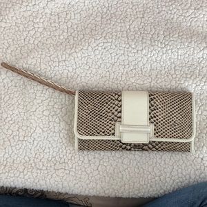 Banana Republic Faux Snake Wristlet / Wallet
